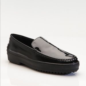Tods Black Patent Leather loafers size 37